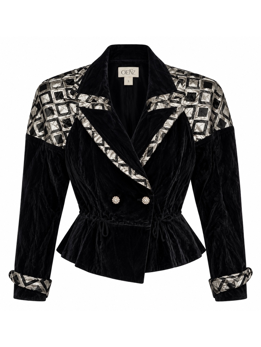 Vintage Cache Geometric Embellished Blazer